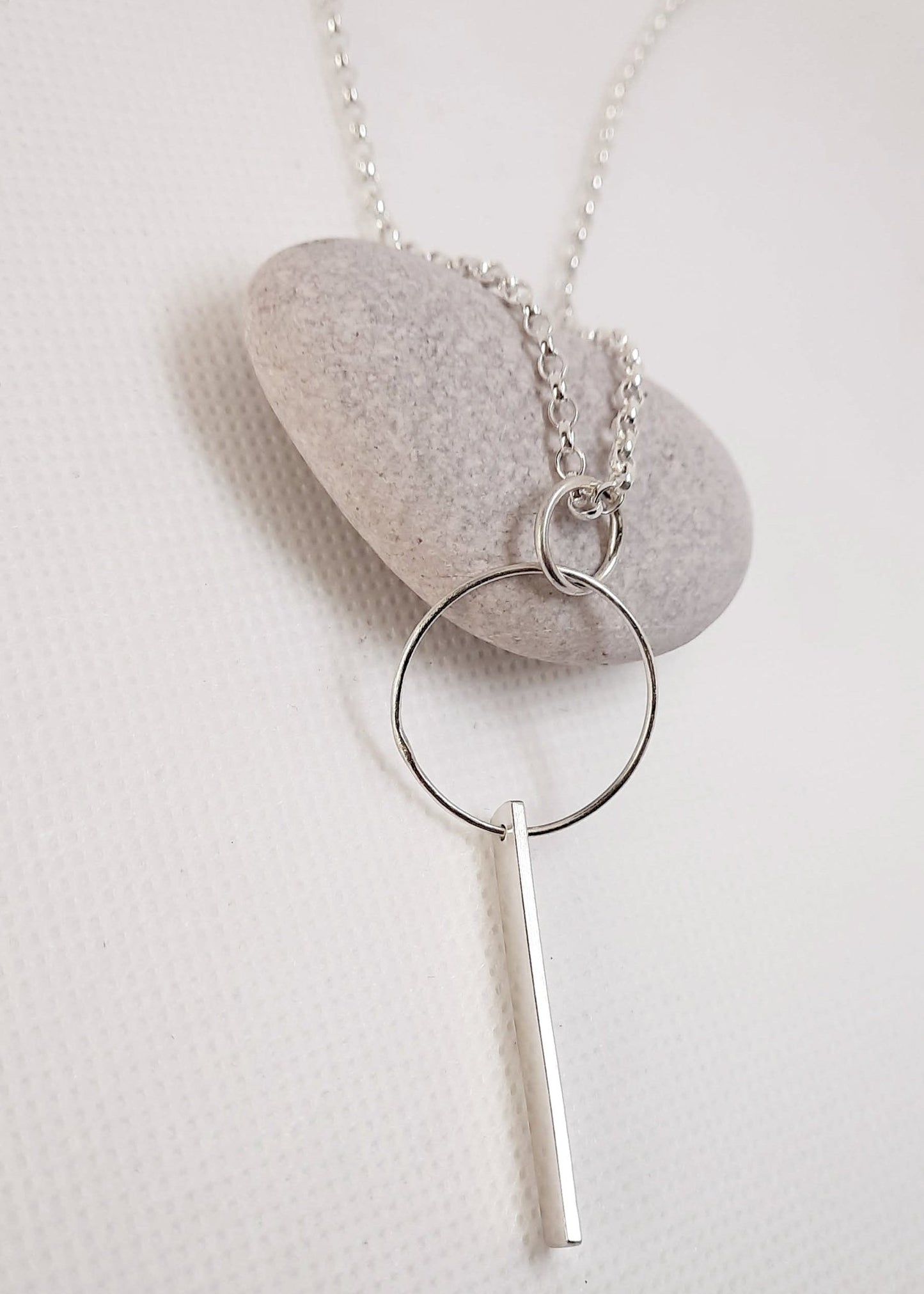 Savannah sterling silver necklace with pendant - Savannah ezüst nyaklánc medállal - Reka Kanyasi Jewellery