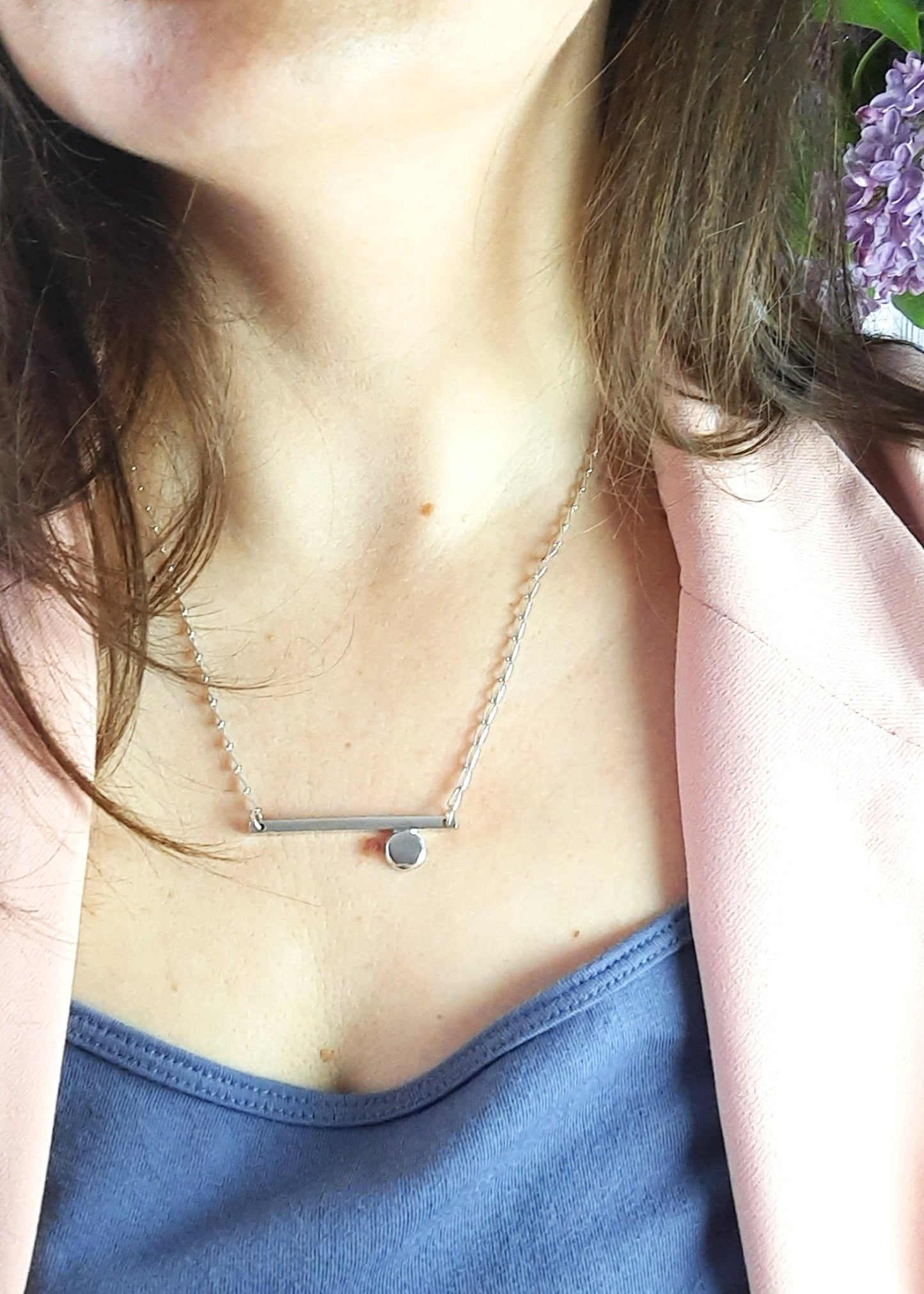 The Equalization necklace - Kiegyenlítődés ezüst nyaklánc - Reka Kanyasi Jewellery