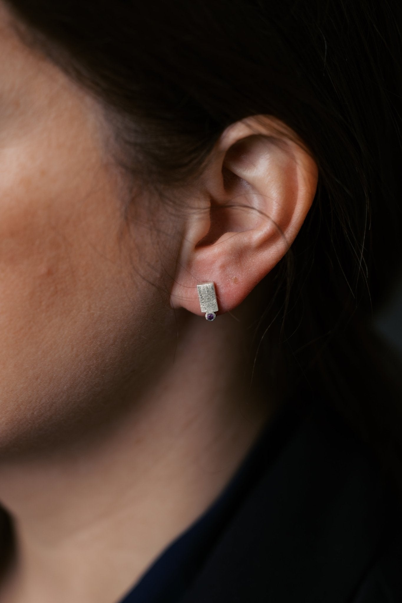 The healing piece of silver earring - A gyógyító ezüst fülbevaló - Reka Kanyasi Jewellery