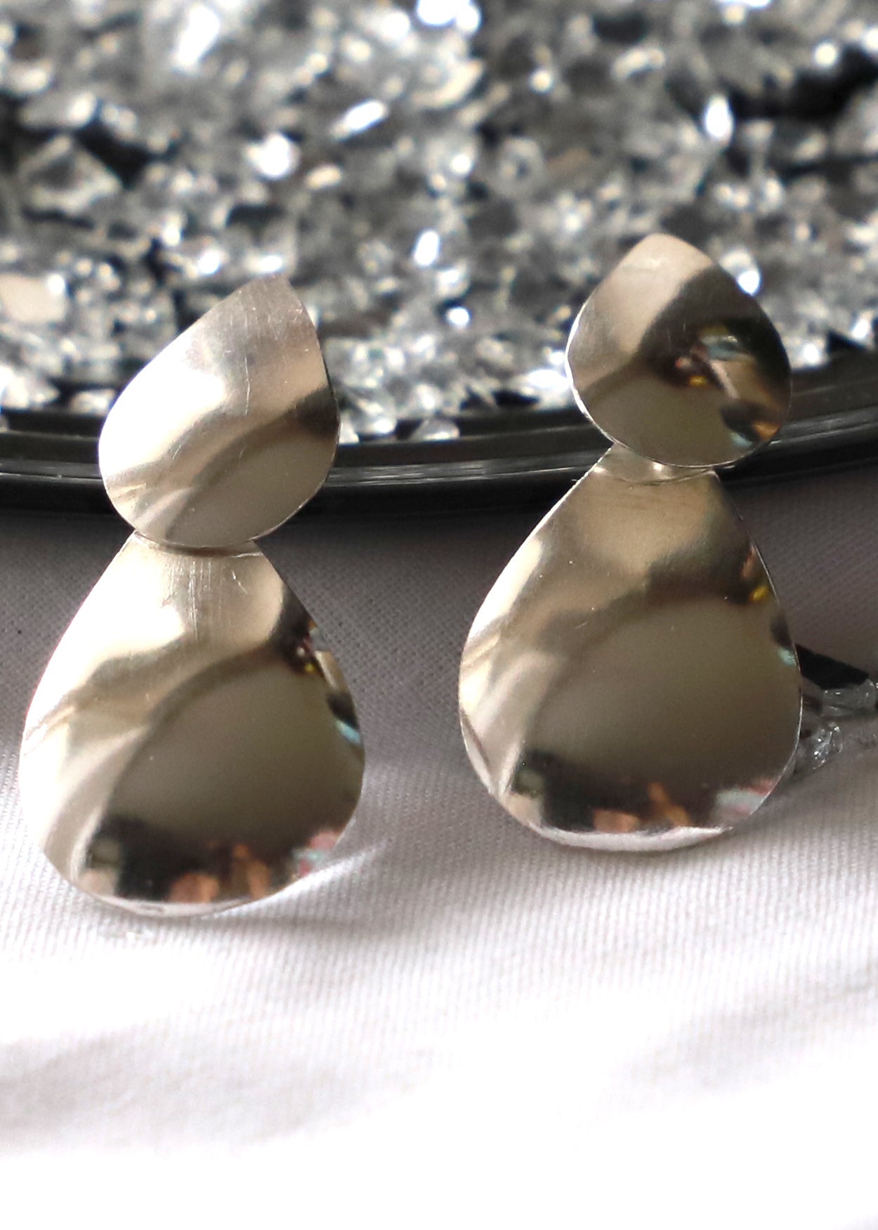 A drop in the ocean silver earrings - Csepp a tengerben ezüst fülbevaló - Reka Kanyasi Jewellery