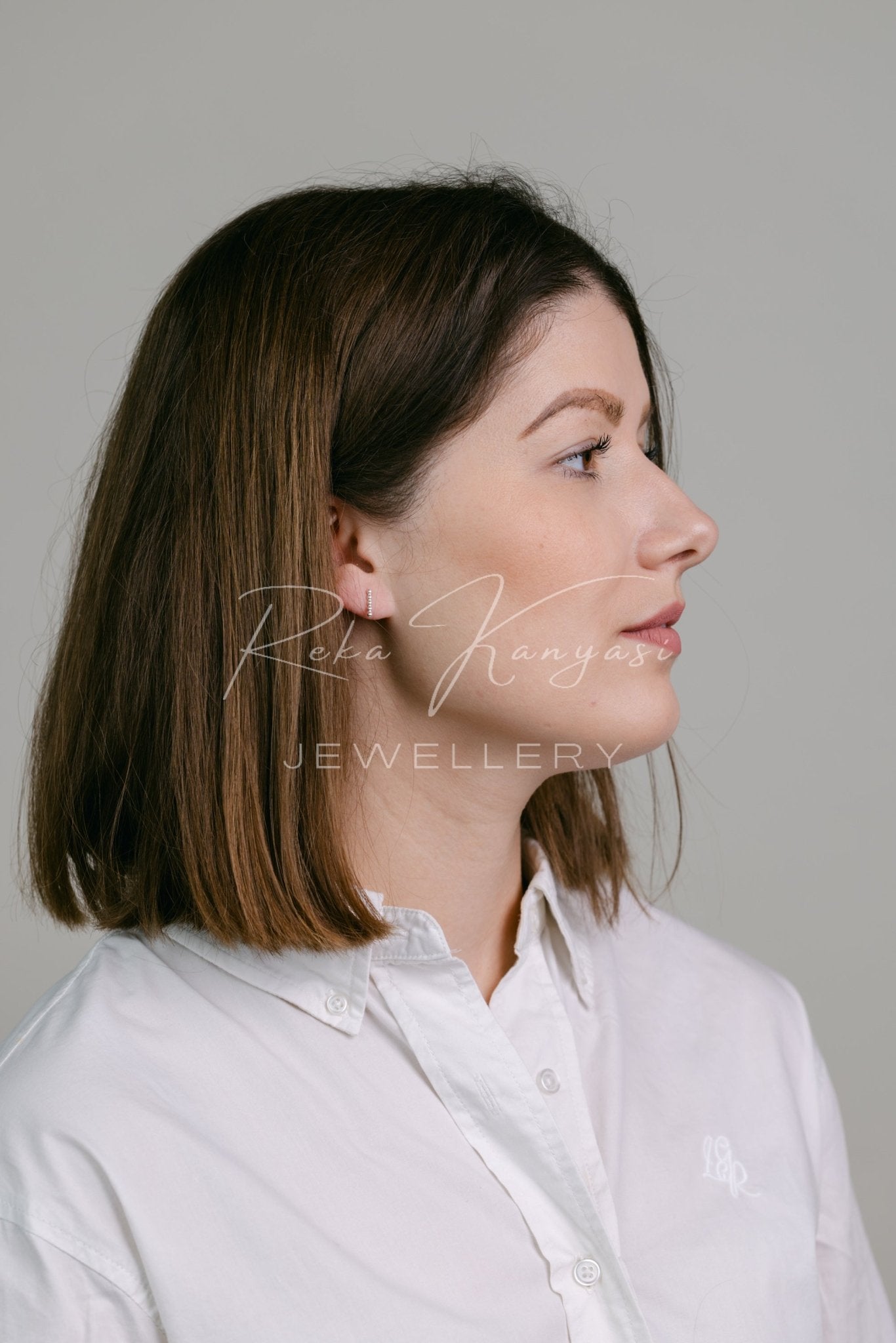 Aris ezüst fulbevaló - Reka Kanyasi Jewellery