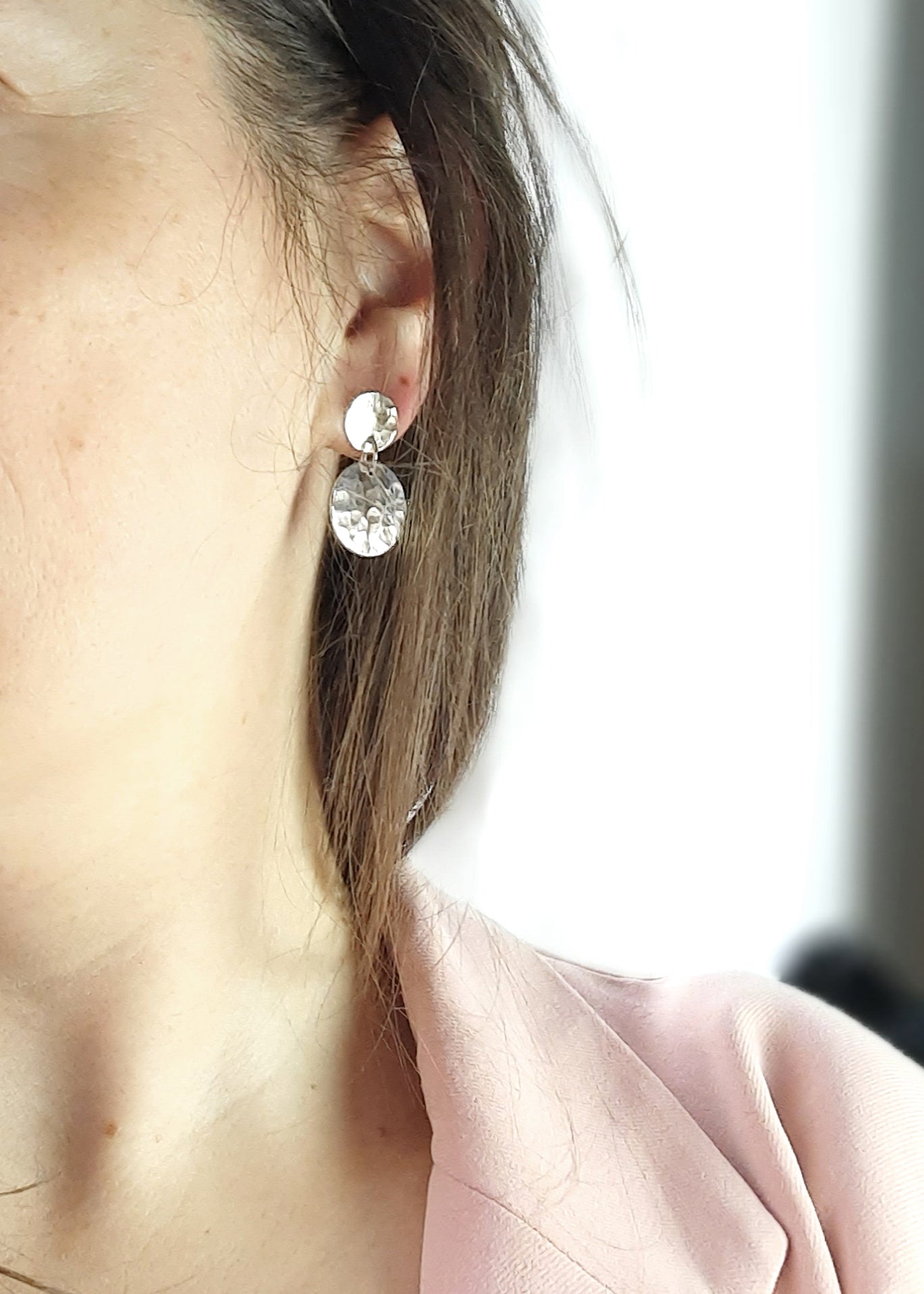 Aurora sterling silver earrings - Auróra ezüst fülbevaló - Reka Kanyasi Jewellery