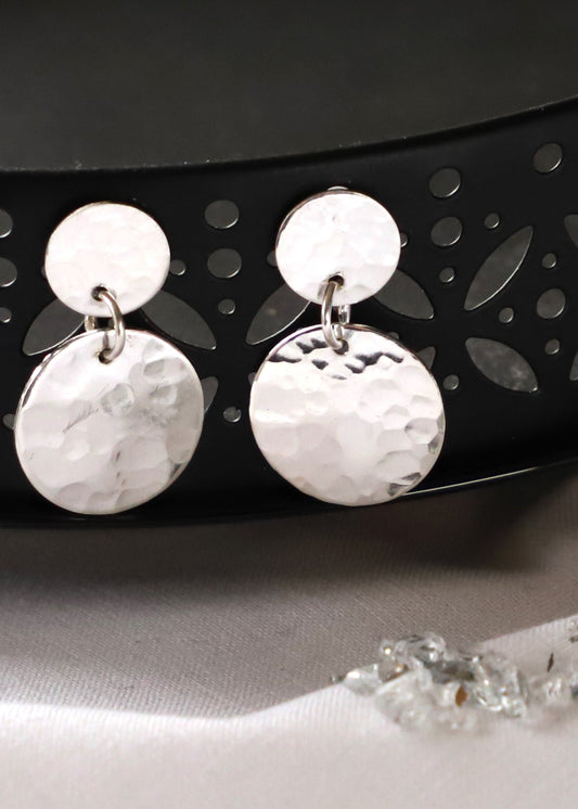 Aurora sterling silver earrings - Auróra ezüst fülbevaló - Reka Kanyasi Jewellery
