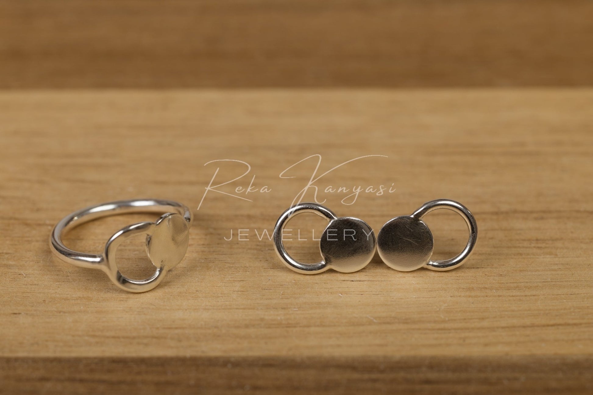 Eclipse ezüst fülbevaló - Reka Kanyasi Jewellery