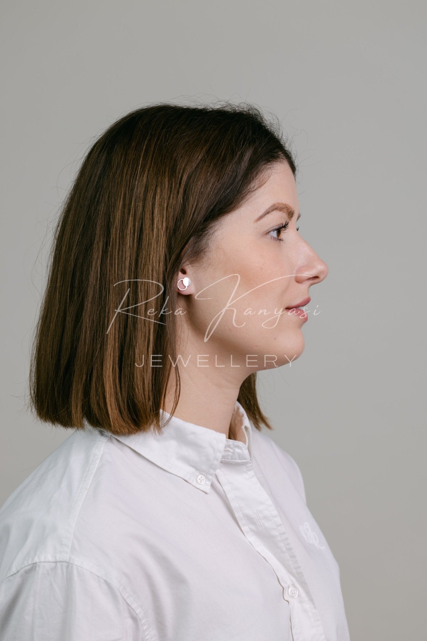Eclipse ezüst fülbevaló - Reka Kanyasi Jewellery
