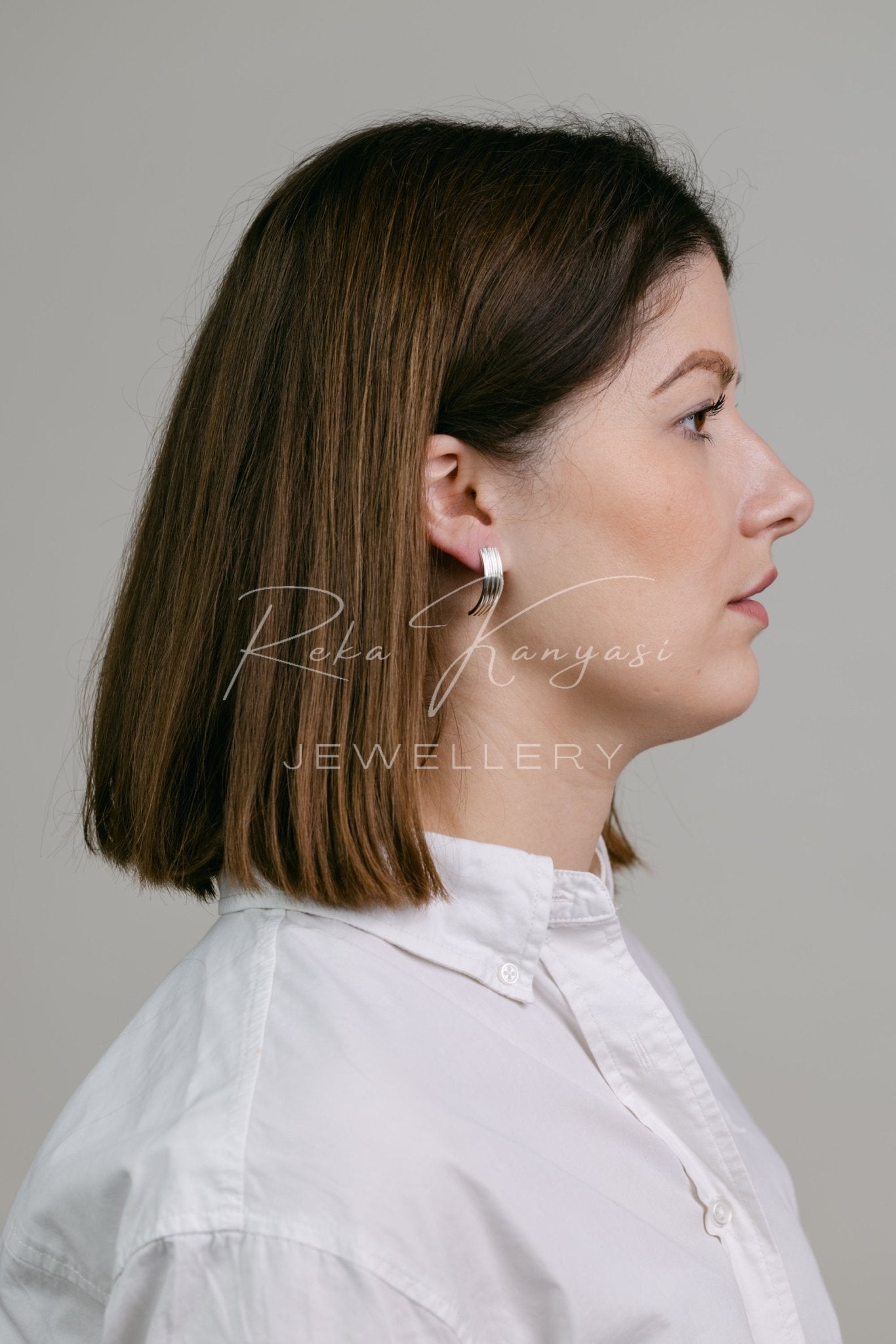 Ezüst Bogota fülbevaló - Reka Kanyasi Jewellery