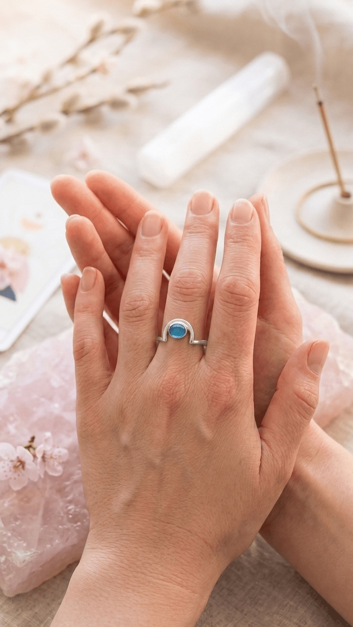 Ezüst gyűrű Etióp opállal - Reka Kanyasi Jewellery