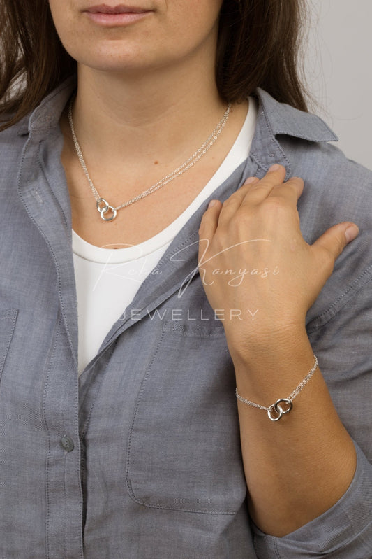 Kyoto ezüst karkötő - Reka Kanyasi Jewellery