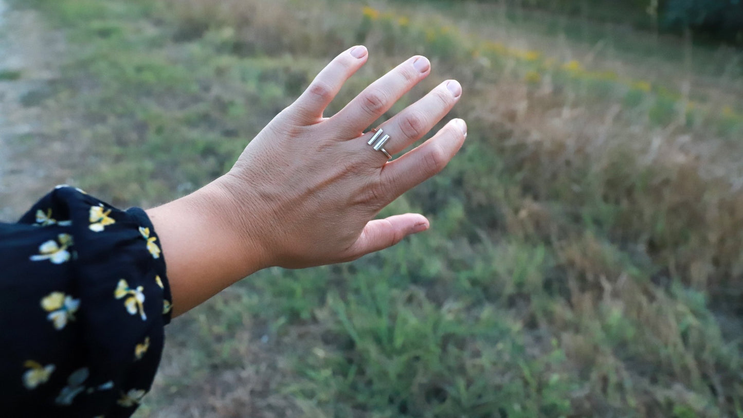 L'Aquila sterling silver ring - L'Aquila ezüst gyűrű - Reka Kanyasi Jewellery