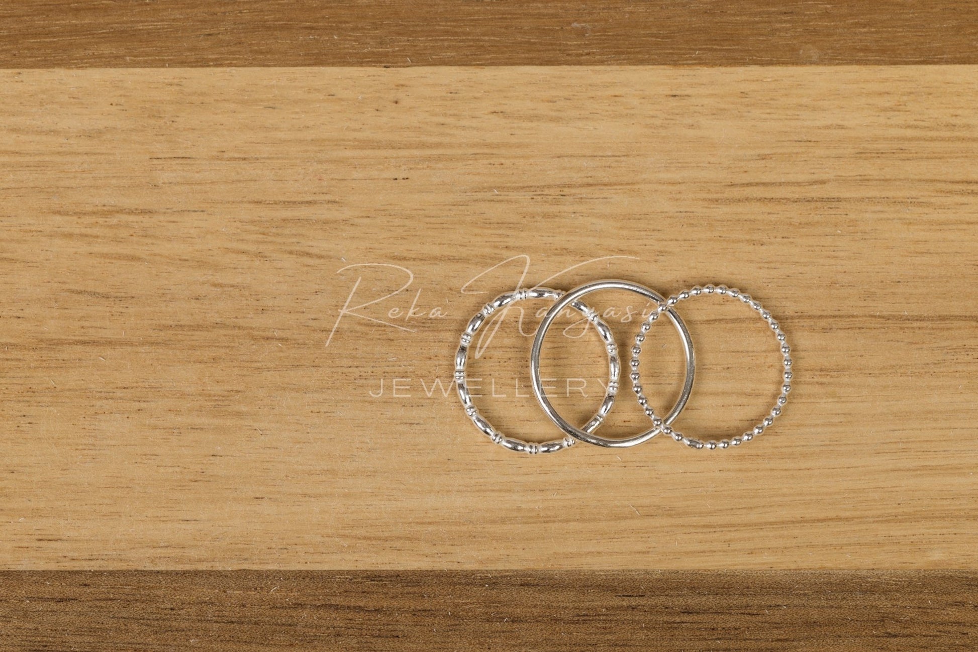 Linea ezüst gyűrű szett - Reka Kanyasi Jewellery