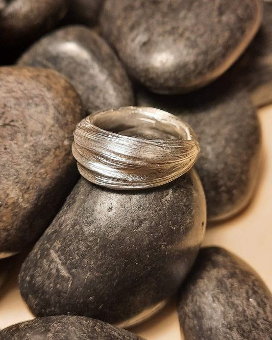 Mitsuro hikime Shizuku ezüst gyűrű - Reka Kanyasi Jewellery