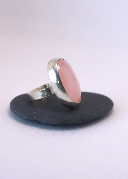 Mpumalanga Rosequartz Ring - Mpumalanga Rózsakvarc Gyűrű - Reka Kanyasi Jewellery