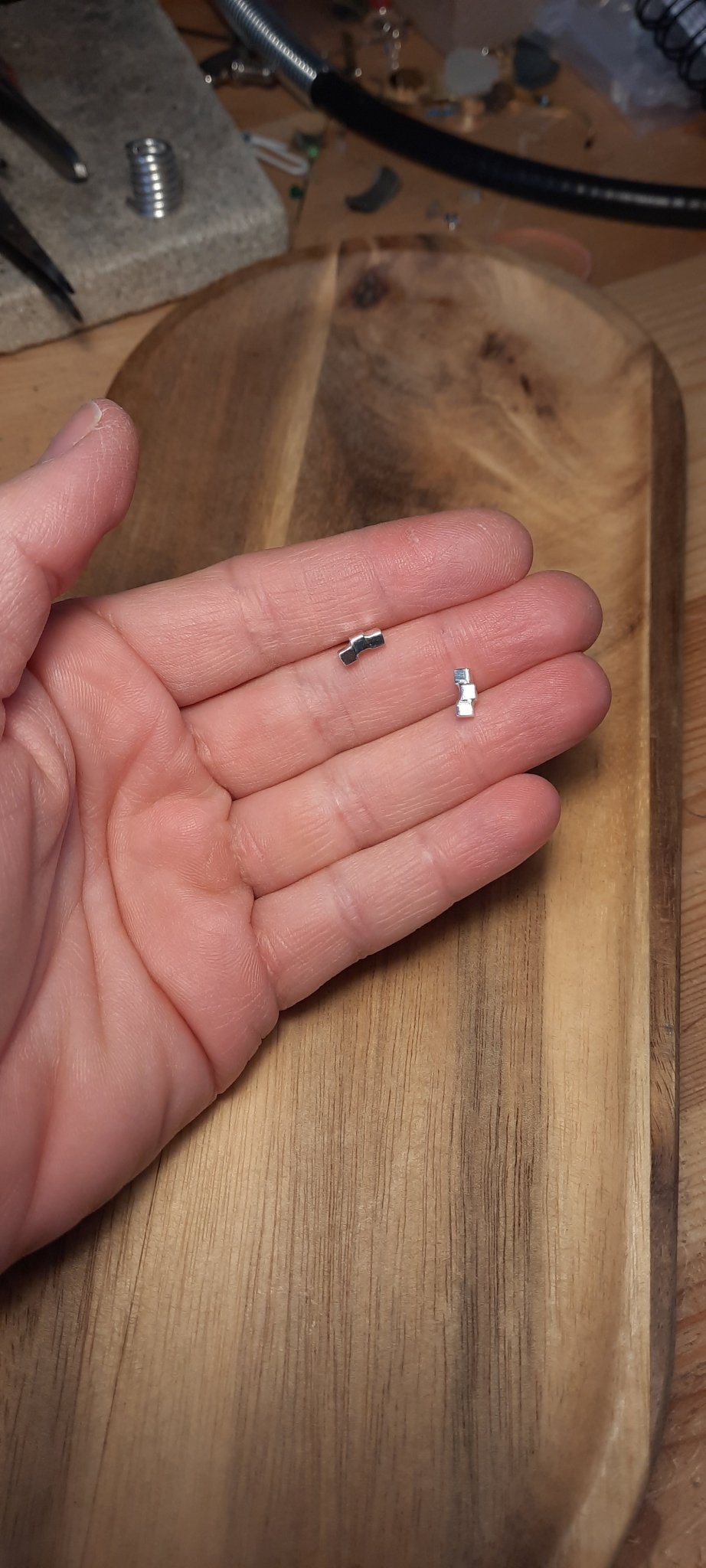 Rome ezüst minimalista fülbevaló - Reka Kanyasi Jewellery