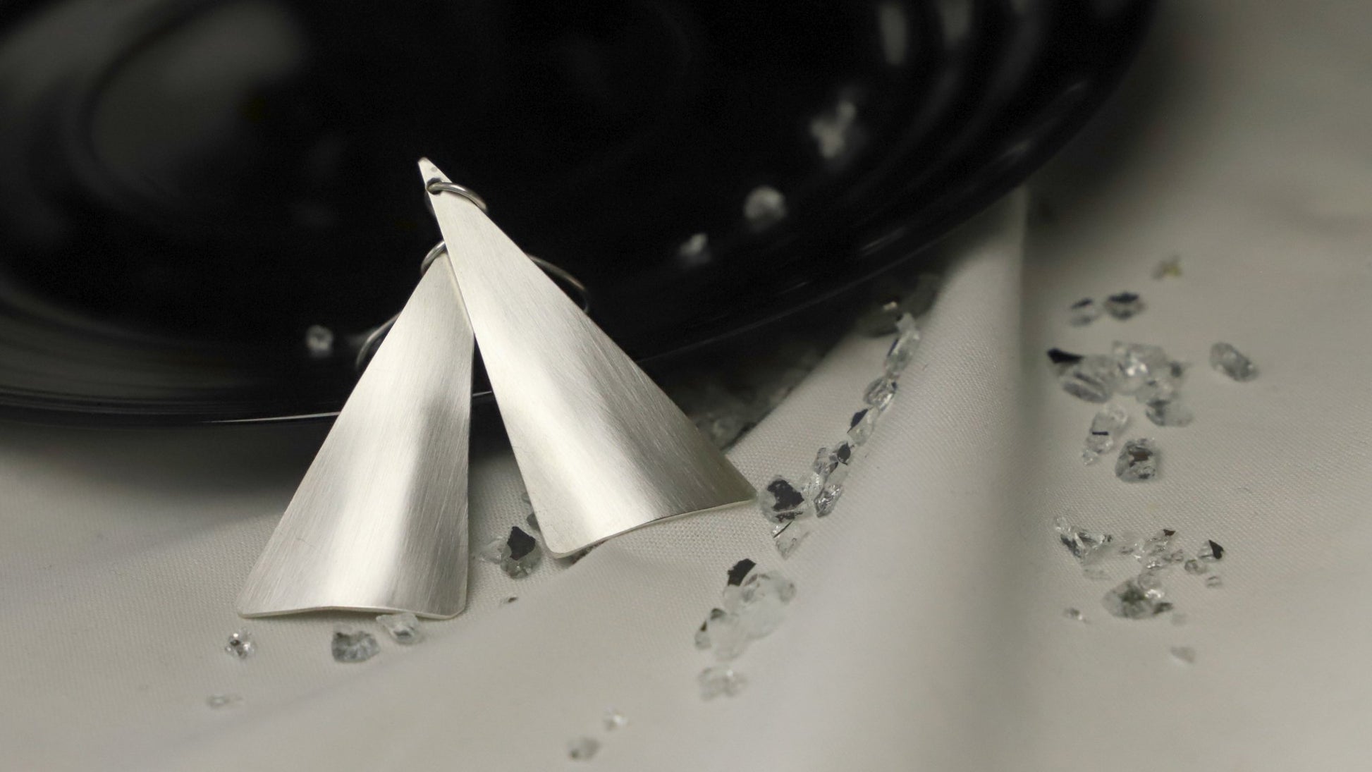 Sail sterling silver earrings - Vitorla ezüst fülbevaló - Reka Kanyasi Jewellery