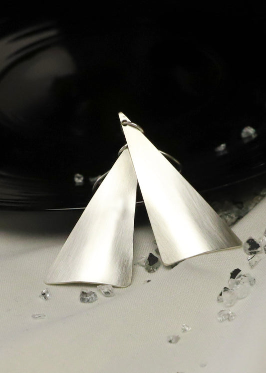 Sail sterling silver earrings - Vitorla ezüst fülbevaló - Reka Kanyasi Jewellery