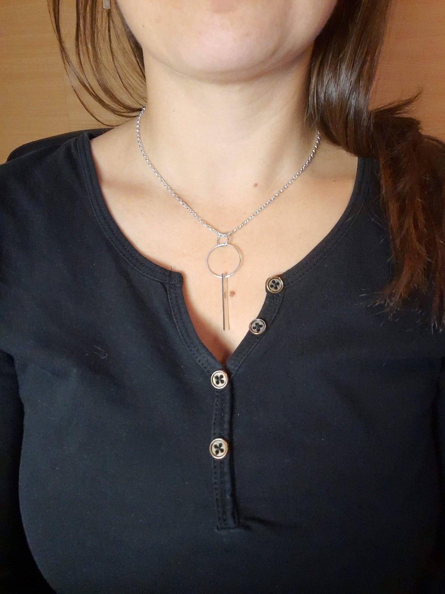 Savannah sterling silver necklace with pendant - Savannah ezüst nyaklánc medállal - Reka Kanyasi Jewellery