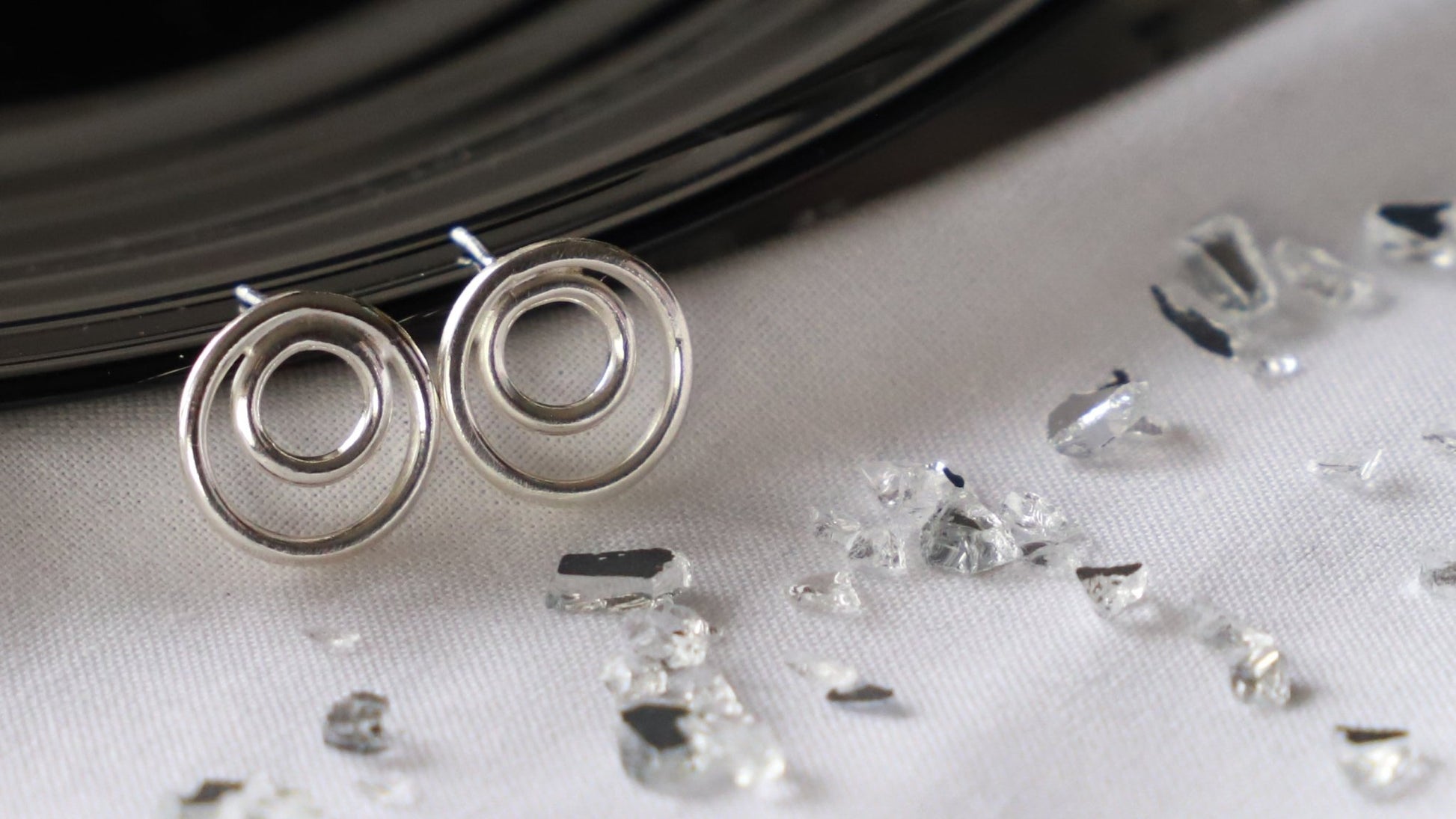The FAMILY silver circles earrings - A CSALÁD ezüst körök fülbevaló - Reka Kanyasi Jewellery