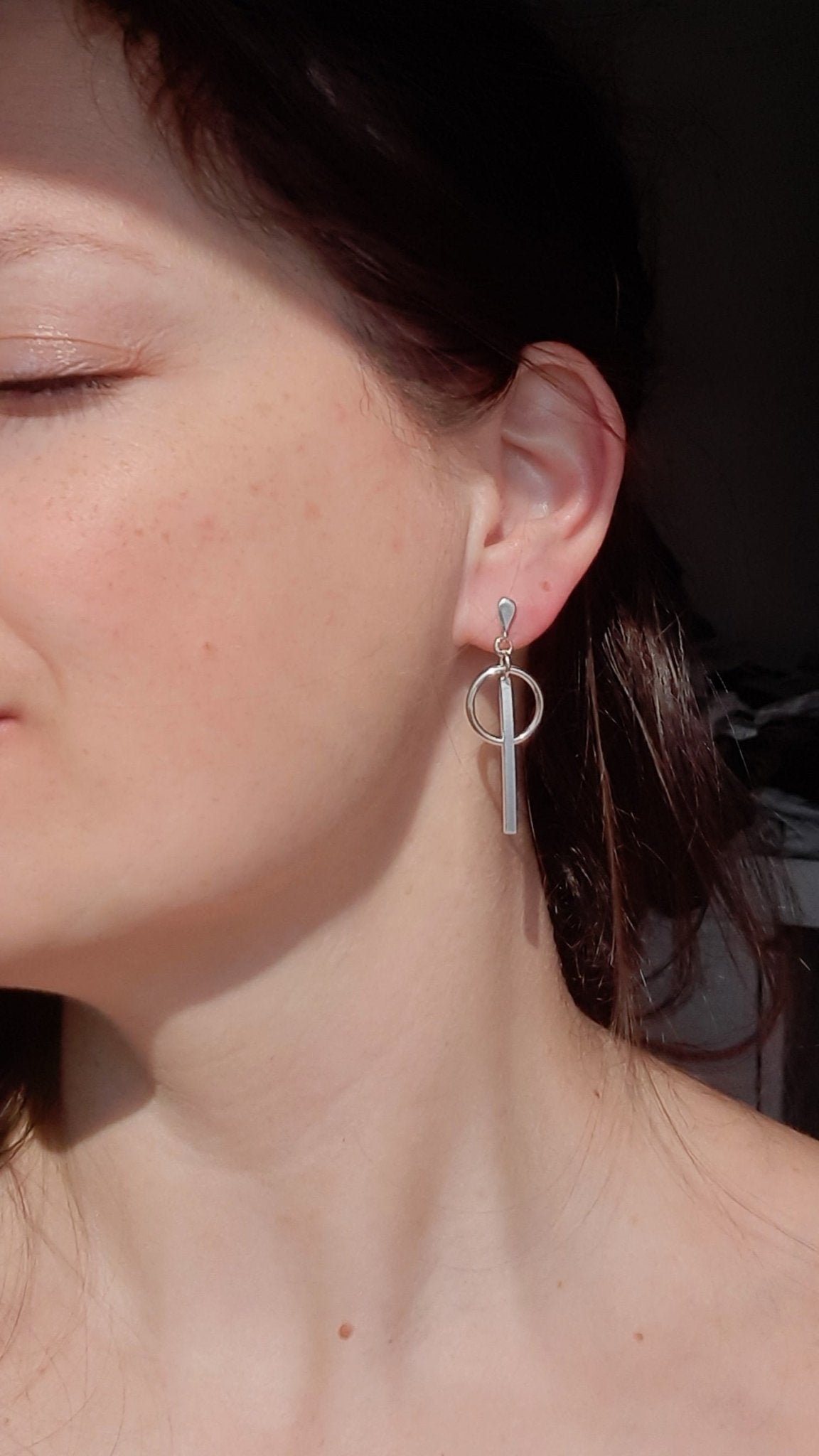 Végletek ezüst fülbevaló - Reka Kanyasi Jewellery